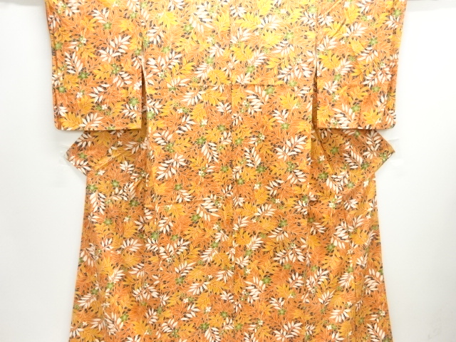 JAPANESE KIMONO / KOMON / FLORAL PLANTS